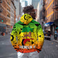 Menelik II Hoodie with Crowned Portrait, Ethiopia Never Colonized Text and Pan-African Abstract - African Pride