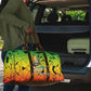 Menelik II Travel Bag with Crowned Portrait, Ethiopia Never Colonized Text and Pan-African Abstract - African Pride