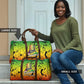 Menelik II Travel Bag with Crowned Portrait, Ethiopia Never Colonized Text and Pan-African Abstract - African Pride