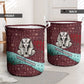 Hatshepsut Laundry Basket with Pharaoh Bust Illustration, Female Pharaoh Title and Egyptian Hieroglyph - African Pride