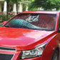 Hatshepsut Auto Sun Shade with Pharaoh Bust Illustration, Female Pharaoh Title and Egyptian Hieroglyph - African Pride