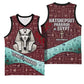 Hatshepsut Basketball Jersey with Pharaoh Bust Illustration, Female Pharaoh Title and Egyptian Hieroglyph - African Pride
