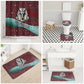Hatshepsut Bathroom Set with Pharaoh Bust Illustration, Female Pharaoh Title and Egyptian Hieroglyph - African Pride