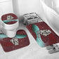 Hatshepsut Bathroom Set with Pharaoh Bust Illustration, Female Pharaoh Title and Egyptian Hieroglyph - African Pride
