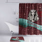 Hatshepsut Bathroom Set with Pharaoh Bust Illustration, Female Pharaoh Title and Egyptian Hieroglyph - African Pride