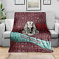 Hatshepsut Blanket with Pharaoh Bust Illustration, Female Pharaoh Title and Egyptian Hieroglyph - African Pride