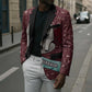 Hatshepsut Blazer with Pharaoh Bust Illustration, Female Pharaoh Title and Egyptian Hieroglyph - African Pride