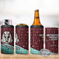 Hatshepsut 4 in 1 Can Cooler Tumbler with Pharaoh Bust Illustration, Female Pharaoh Title and Egyptian Hieroglyph - African Pride