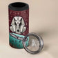 Hatshepsut 4 in 1 Can Cooler Tumbler with Pharaoh Bust Illustration, Female Pharaoh Title and Egyptian Hieroglyph - African Pride