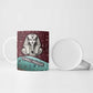 Hatshepsut Ceramic Mug with Pharaoh Bust Illustration, Female Pharaoh Title and Egyptian Hieroglyph - African Pride