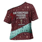 Hatshepsut Cross Shoulder Shirt with Pharaoh Bust Illustration, Female Pharaoh Title and Egyptian Hieroglyph - African Pride