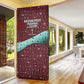 Hatshepsut Door Cover with Pharaoh Bust Illustration, Female Pharaoh Title and Egyptian Hieroglyph - African Pride
