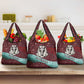 Hatshepsut Grocery Bag with Pharaoh Bust Illustration, Female Pharaoh Title and Egyptian Hieroglyph - African Pride