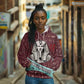 Hatshepsut Hoodie with Pharaoh Bust Illustration, Female Pharaoh Title and Egyptian Hieroglyph - African Pride