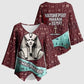 Hatshepsut Kimono Sleeve Blouse with Pharaoh Bust Illustration, Female Pharaoh Title and Egyptian Hieroglyph - African Pride
