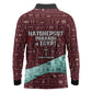 Hatshepsut Long Sleeve Polo Shirt with Pharaoh Bust Illustration, Female Pharaoh Title and Egyptian Hieroglyph - African Pride