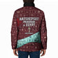 Hatshepsut Padded Jacket with Pharaoh Bust Illustration, Female Pharaoh Title and Egyptian Hieroglyph - African Pride