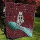 Hatshepsut Quilt with Pharaoh Bust Illustration, Female Pharaoh Title and Egyptian Hieroglyph - African Pride