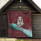 Hatshepsut Quilt with Pharaoh Bust Illustration, Female Pharaoh Title and Egyptian Hieroglyph - African Pride