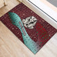 Hatshepsut Rubber Doormat with Pharaoh Bust Illustration, Female Pharaoh Title and Egyptian Hieroglyph - African Pride