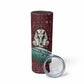 Hatshepsut Skinny Tumbler with Pharaoh Bust Illustration, Female Pharaoh Title and Egyptian Hieroglyph - African Pride