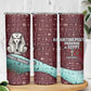 Hatshepsut Skinny Tumbler with Pharaoh Bust Illustration, Female Pharaoh Title and Egyptian Hieroglyph - African Pride