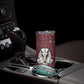 Hatshepsut Skinny Tumbler with Pharaoh Bust Illustration, Female Pharaoh Title and Egyptian Hieroglyph - African Pride