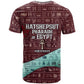 Hatshepsut T shirt with Pharaoh Bust Illustration, Female Pharaoh Title and Egyptian Hieroglyph - African Pride