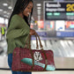 Hatshepsut Travel Bag with Pharaoh Bust Illustration, Female Pharaoh Title and Egyptian Hieroglyph - African Pride