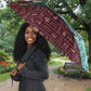 Hatshepsut Umbrella with Pharaoh Bust Illustration, Female Pharaoh Title and Egyptian Hieroglyph - African Pride