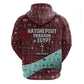 Hatshepsut Zip Hoodie with Pharaoh Bust Illustration, Female Pharaoh Title and Egyptian Hieroglyph - African Pride