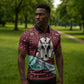 Hatshepsut Zipper Polo Shirt with Pharaoh Bust Illustration, Female Pharaoh Title and Egyptian Hieroglyph - African Pride