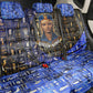 Hatshepsut Back Car Seat Cover with Queen King Portrait, Temple Illustration and Blue-Gold Hieroglyphic - African Pride