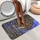 Hatshepsut Bathroom Set with Queen King Portrait, Temple Illustration and Blue-Gold Hieroglyphic - African Pride