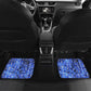 Hatshepsut Car Mats with Queen King Portrait, Temple Illustration and Blue-Gold Hieroglyphic - African Pride