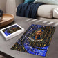 Hatshepsut Puzzle with Queen King Portrait, Temple Illustration and Blue-Gold Hieroglyphic - African Pride