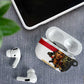 Hatshepsut AirPods Case with Royal Portrait, Pre-Colonial Empires Text and Red-Black Honeycomb - African Pride
