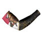 Hatshepsut Arm Sleeves with Royal Portrait, Pre-Colonial Empires Text and Red-Black Honeycomb - African Pride