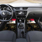 Hatshepsut Car Mats with Royal Portrait, Pre-Colonial Empires Text and Red-Black Honeycomb - African Pride