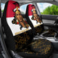 Hatshepsut Car Seat Cover with Royal Portrait, Pre-Colonial Empires Text and Red-Black Honeycomb - African Pride