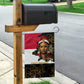 Hatshepsut Garden Flag with Royal Portrait, Pre-Colonial Empires Text and Red-Black Honeycomb - African Pride