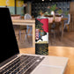 Hatshepsut Skinny Tumbler with Royal Portrait, Pre-Colonial Empires Text and Red-Black Honeycomb - African Pride