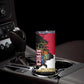 Hatshepsut Skinny Tumbler with Royal Portrait, Pre-Colonial Empires Text and Red-Black Honeycomb - African Pride