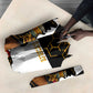 Hatshepsut Umbrella with Royal Portrait, Pre-Colonial Empires Text and Red-Black Honeycomb - African Pride