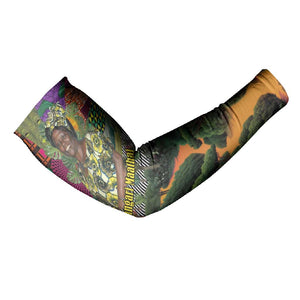 Wangari Maathai Arm Sleeves Colorful Nature-Inspired Design Empowerment Quote African Print Environmental - African Pride