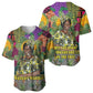 Wangari Maathai Baseball Jersey Colorful Nature-Inspired Design Empowerment Quote African Print Environmental - African Pride