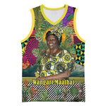 Wangari Maathai Basketball Jersey Colorful Nature-Inspired Design Empowerment Quote African Print Environmental - African Pride