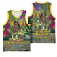 Wangari Maathai Basketball Jersey Colorful Nature-Inspired Design Empowerment Quote African Print Environmental - African Pride