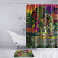 Wangari Maathai Bathroom Set Colorful Nature-Inspired Design Empowerment Quote African Print Environmental - African Pride