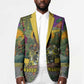 Wangari Maathai Blazer Colorful Nature-Inspired Design Empowerment Quote African Print Environmental - African Pride